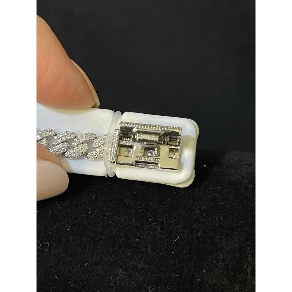 Cuban Link NEW Silver 925 6mm Moissanite 4.0ctw 7
